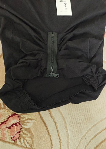 Siyah Kısa Kollu crop - Görsel 2