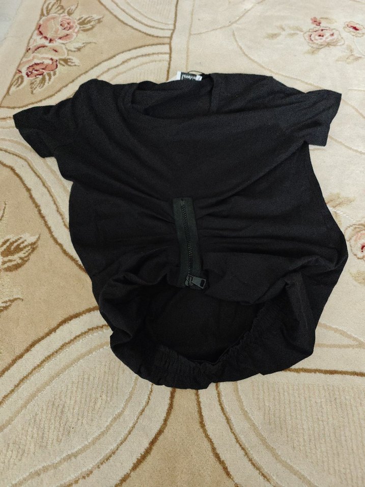 Siyah Kısa Kollu crop - Görsel 3