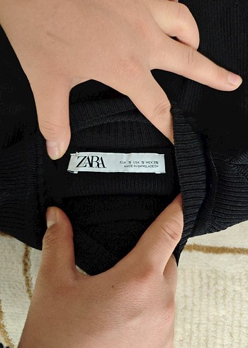 zara Siyah Uzun Kollu omuzları açık elbise - Görsel 3