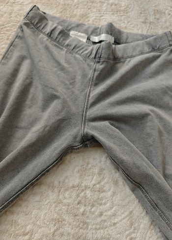Diğer Gri Midi Denim Kadın Tayt