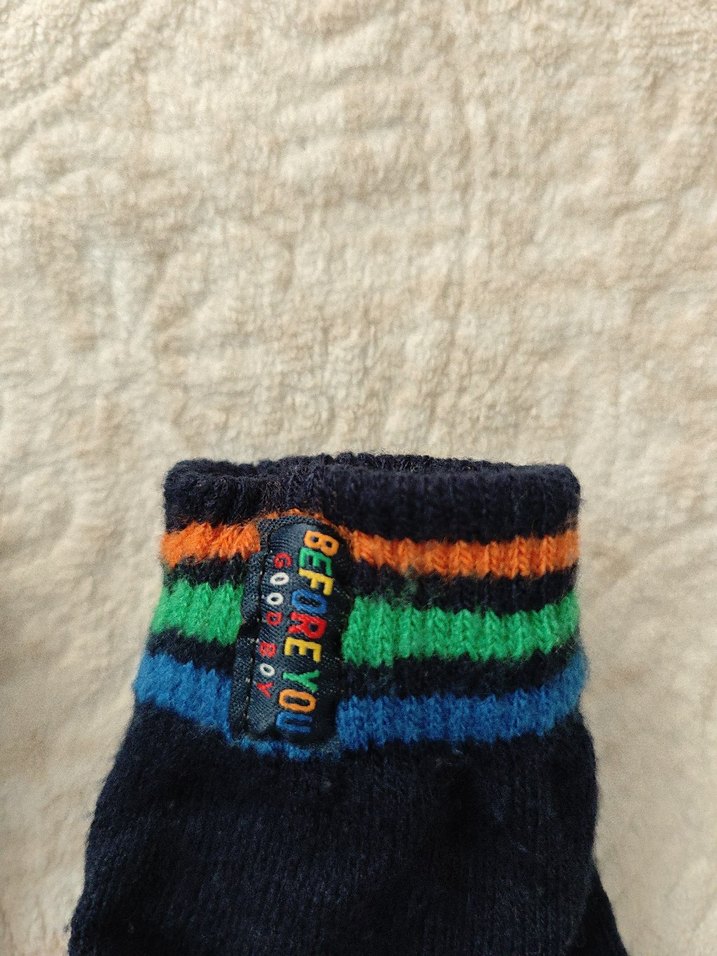 Çok Renkli Erkek Örgü Eldivenler - Görsel 3