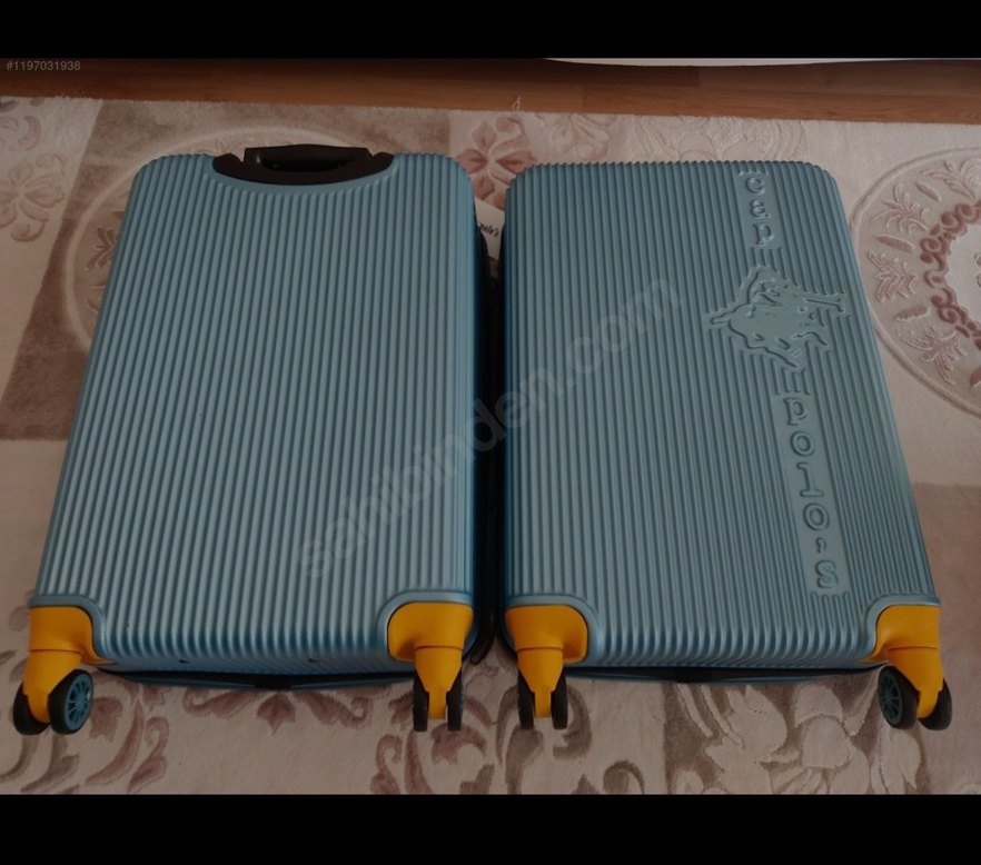 Cap Polo Büyük Boy Turkuaz Valiz - Görsel 2
