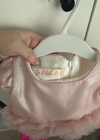 12-18 Ay Beden pembe Renk Le Mabelle Özel Gün Elbisesi