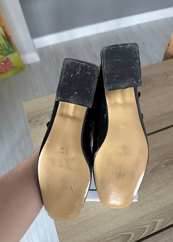 Kadın Siyah Rugan Mary Jane  Ayakkabı - Görsel 3