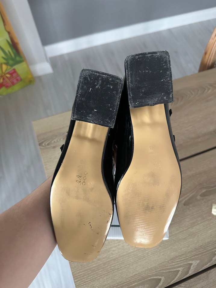 Kadın Siyah Rugan Mary Jane  Ayakkabı - Görsel 3