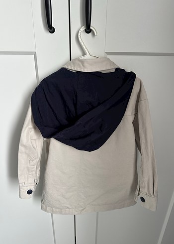 Erkek Çocuk Oversize Kapüşonlu Gabardin Gömlek - Görsel 6