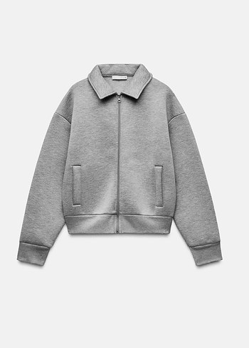 Zara Gri Bomber Ceket