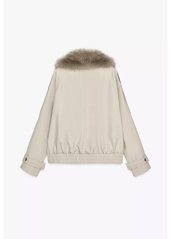 Zara Zara Collection Kürk Detaylı Trençkot