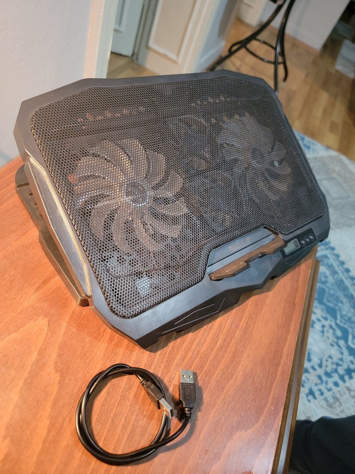 Frisby 4 Fanlı Laptop Soğutucu USB 10-17 inç - Görsel 4