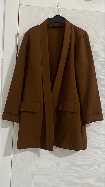 Kahverengi Blazer Ceket