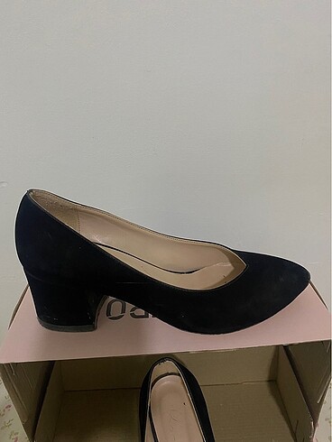 37 Beden Siyah kadife stiletto