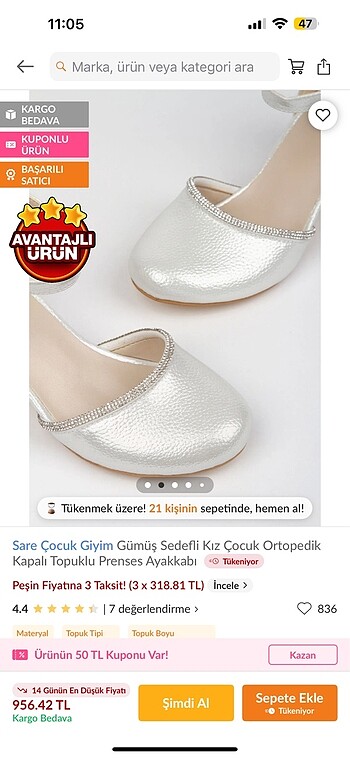 Diğer Hiç kullanılmamış çocuk abiye ayakkabı