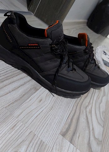 Gri Siyah Bağcıklı Erkek Outdoor Ayakkabı - Görsel 5