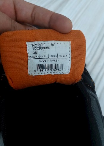 Gri Siyah Bağcıklı Erkek Outdoor Ayakkabı - Görsel 4