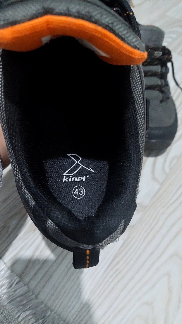 Gri Siyah Bağcıklı Erkek Outdoor Ayakkabı - Görsel 2