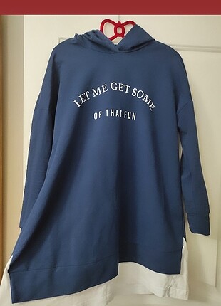 Kapşonlu gömlek detaylı sweatshirt