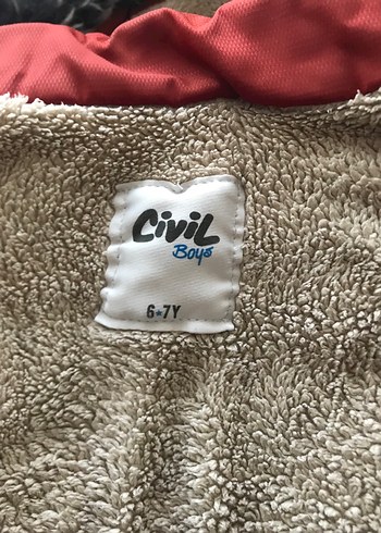 Düğmeli kiremit Erkek Çocuk Mont - Görsel 5