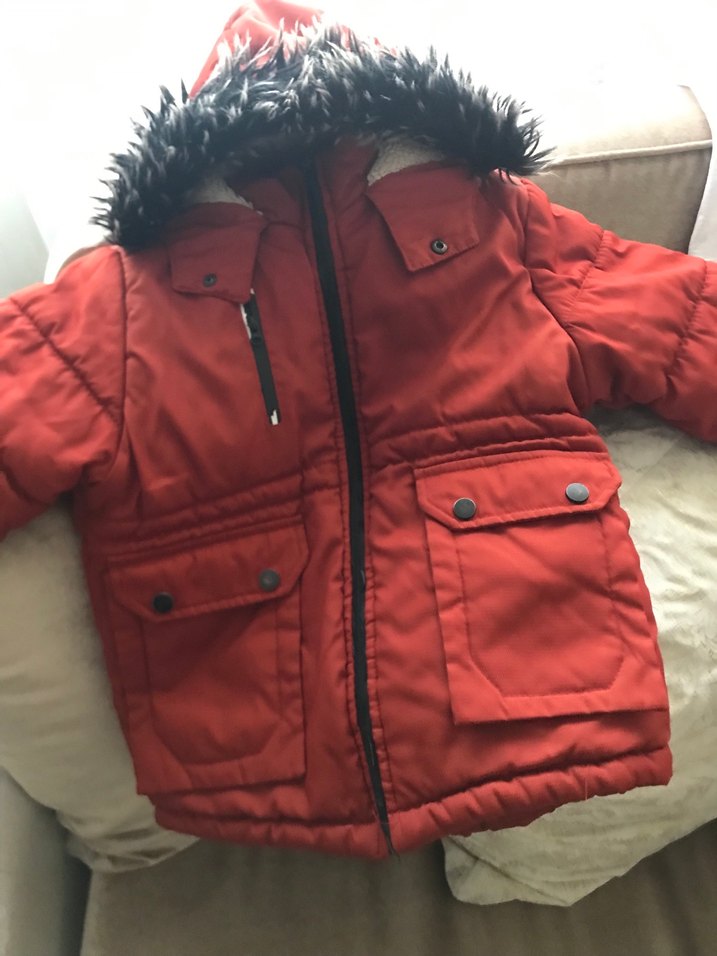 Düğmeli kiremit Erkek Çocuk Mont - Görsel 3