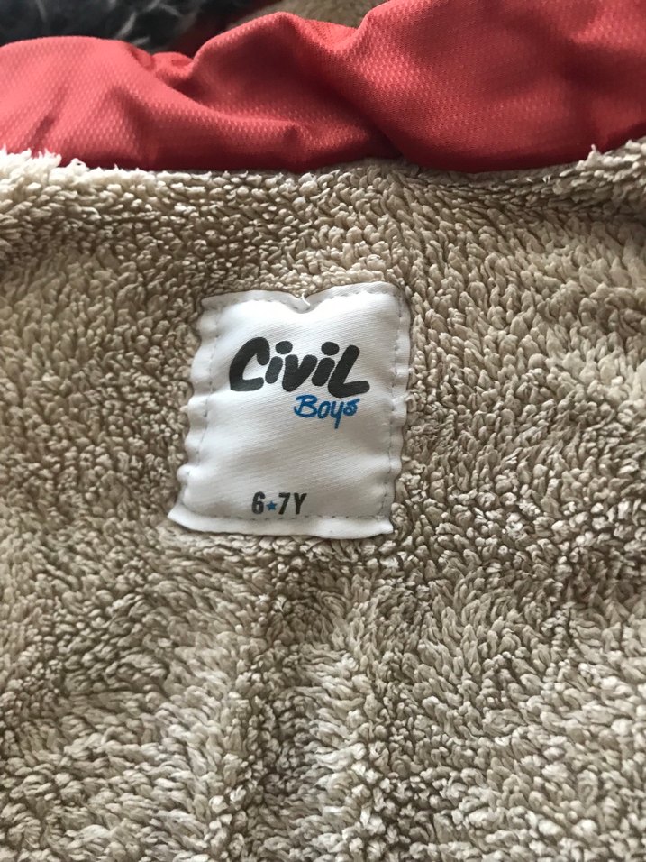 Düğmeli kiremit Erkek Çocuk Mont - Görsel 5