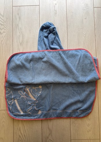 Kapüşonlu Erkek Çocuk Havlu Panço - Görsel 3