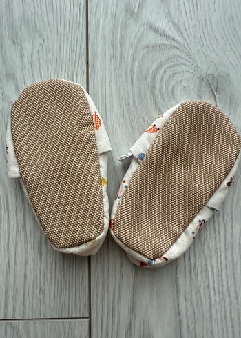 Bebekler için Renkli Baskılı Triko Ev Ayakkabısı 20 No - Görsel 3