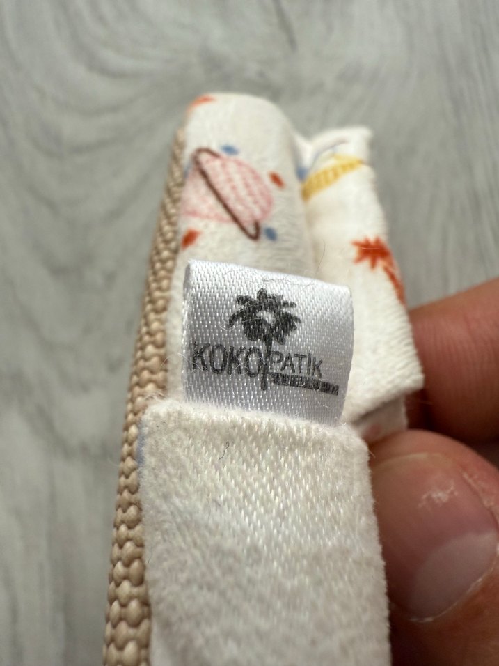 Bebekler için Renkli Baskılı Triko Ev Ayakkabısı 20 No - Görsel 4