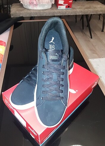 43 Beden Orijinal Puma smash v2 buck erkek spor ayakabi siyah yeşil 43 Nr