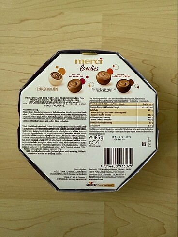 Storck Merci Pralines 185gr