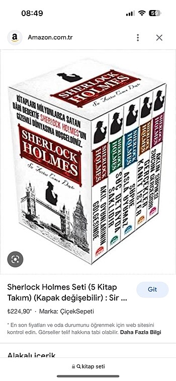 Kitap seti az kullanılmış