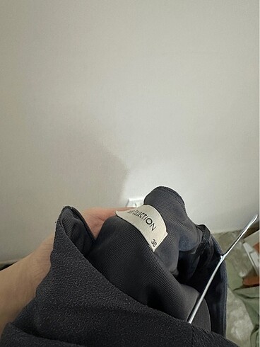 s Beden gri Renk Mini füme elbise