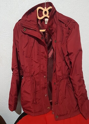 Bordo trençkot yağmurluk 