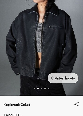 H&M H&m deri ceket 