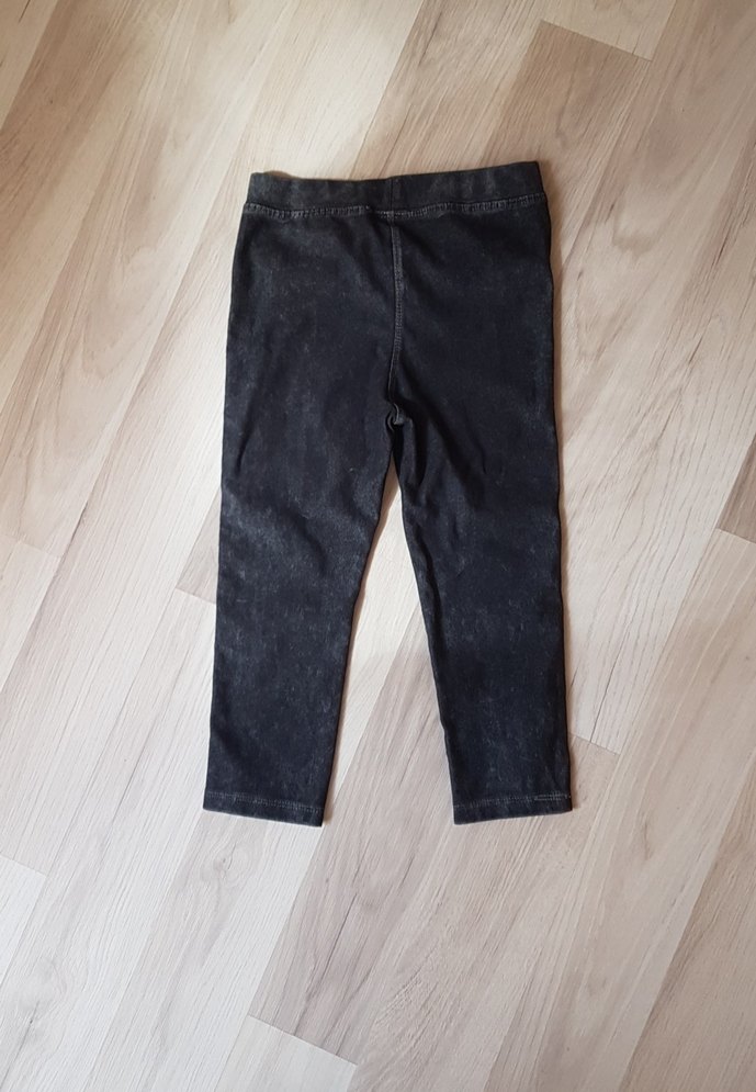 Kız Çocuk Siyah Denim Pantolon - Görsel 2