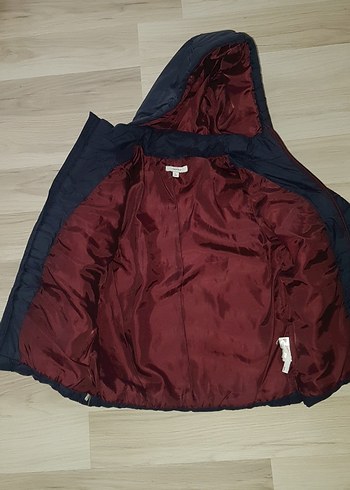 Erkek Çocuk Kapüşonlu Koyu Mont - Görsel 2