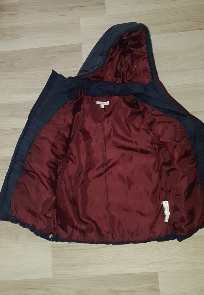 Erkek Çocuk Kapüşonlu Koyu Mont - Görsel 2