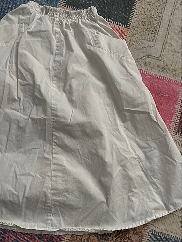 Zara Poplin kumaş etek XS