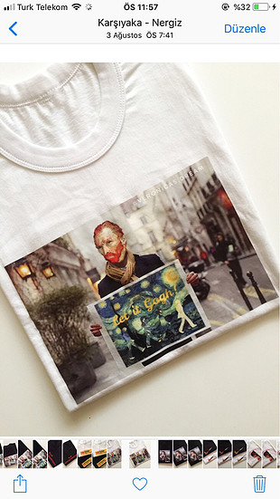 s Beden Van gogh Tshirt 