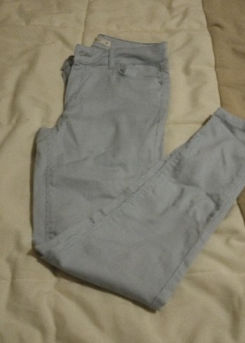 Gri Normal Boy Kadın Denim Pantolon - Görsel 4