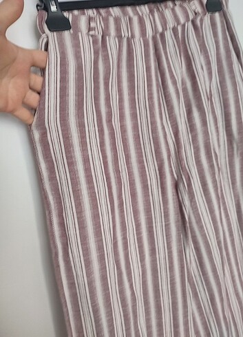 40 Beden bordo Renk Keten pantolon
