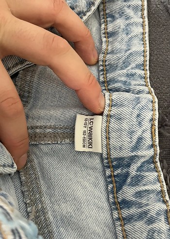 Kot Kadın Bol Kesim Midi Denim Pantolon - Görsel 2