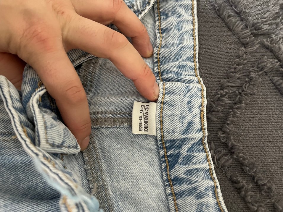 Kot Kadın Bol Kesim Midi Denim Pantolon - Görsel 2