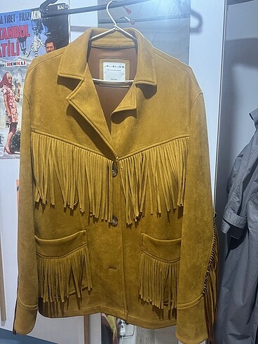 BERSHKA ceket süet
