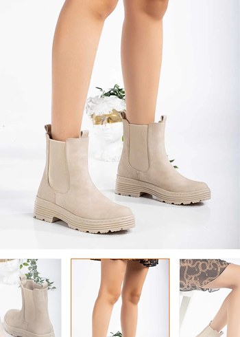 Bej Süet bot - Görsel 3