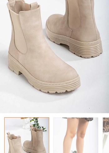 Bej Süet bot - Görsel 2