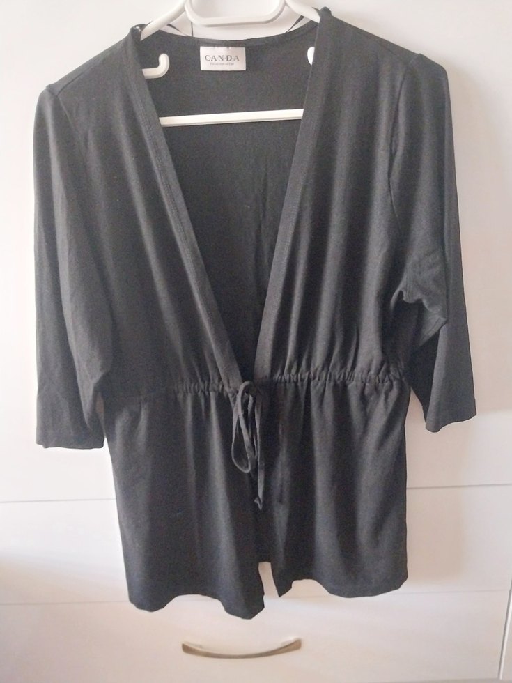 Siyah Kadın Hırka - Görsel 3