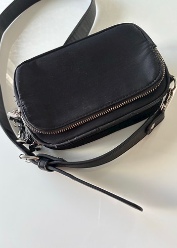 Fermuarlı Siyah Deri Kadın Cüzdanı ve çantası - Görsel 6