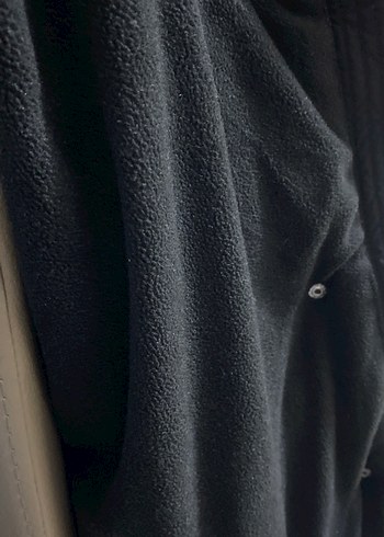 Siyah, Yüksek Yakalı, Puff Mont - Görsel 4