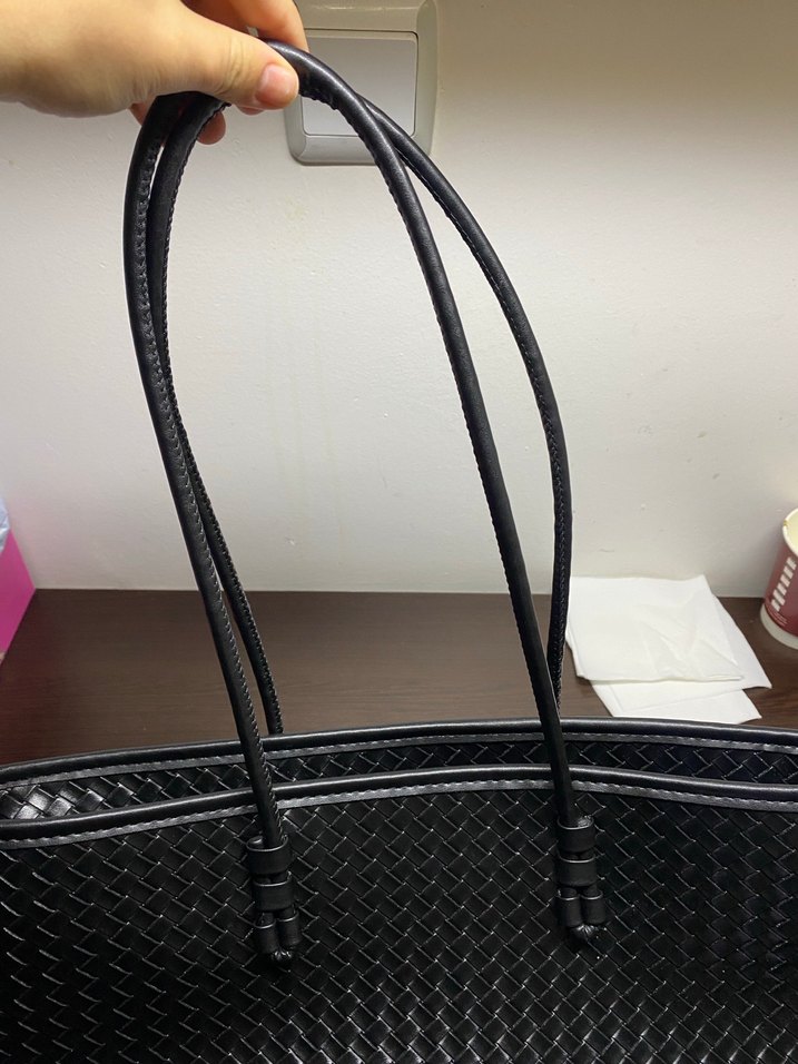 Siyah Deri Fermuarlı Kadın Çanta - Görsel 3