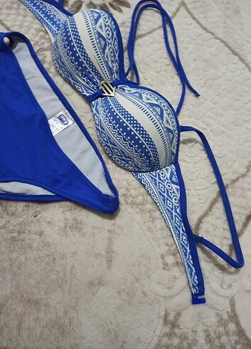 38 Beden mavi Renk NBB push up bikini takim