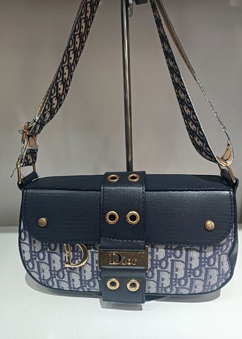 Beden çeşitli Renk Dior Siyah Deri Tokalı Kadın Omuz Çantası